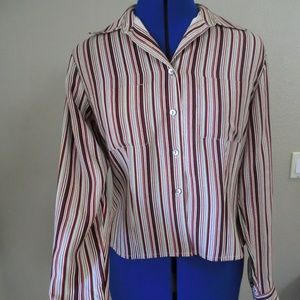 Valerie Separates BLOUSE Shirt Button Down Size S